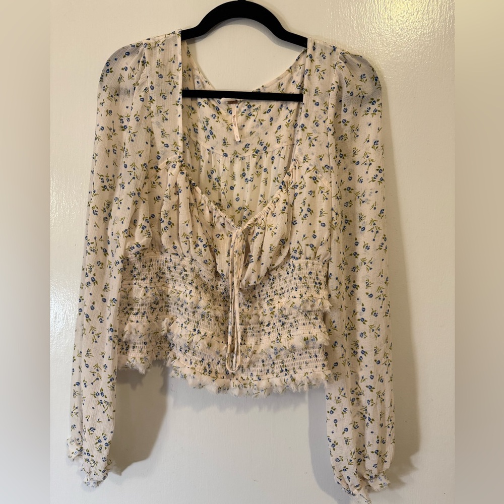 Free people Floral Smocked Women's Top